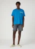 Wrangler Slogan Men Tee Deep Water - W70NEE69F