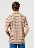 Wrangler Stripe Polo Tee Khaki - 112362831