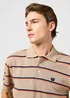 Wrangler Stripe Polo Tee Khaki - 112362831