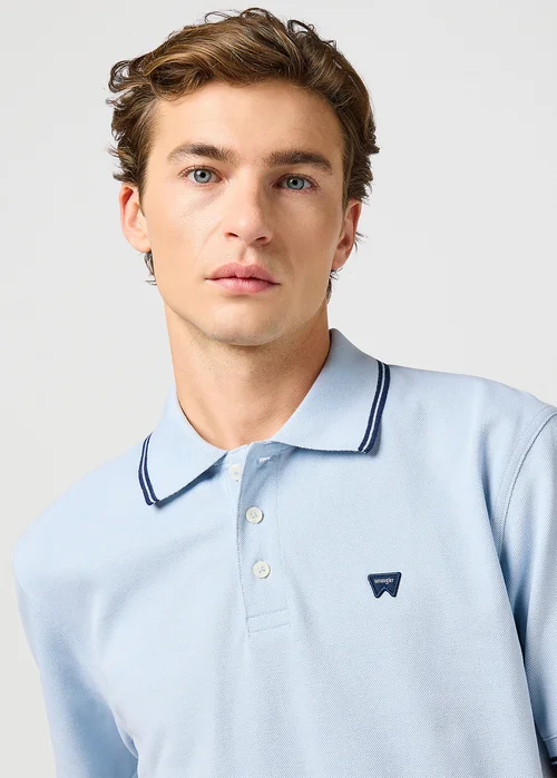 Wrangler Polo Shirt Niagara Mist - 112362830