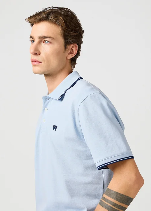 Wrangler Polo Shirt Niagara Mist - 112362830