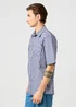 Wrangler Western Shirt Black Iris Check - 112364996