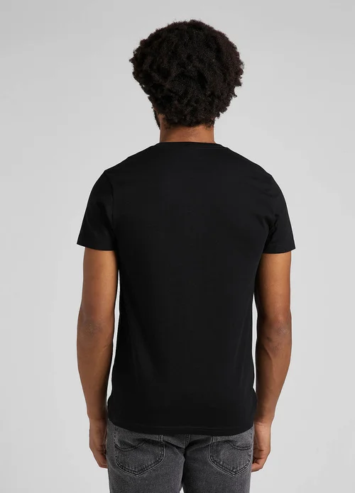 Lee Twin Pack V Neck Black White