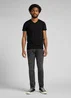 Lee Twin Pack V Neck Black White