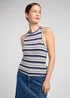 Lee Ribbed Tank Medieval Blue Stripe - 112350213