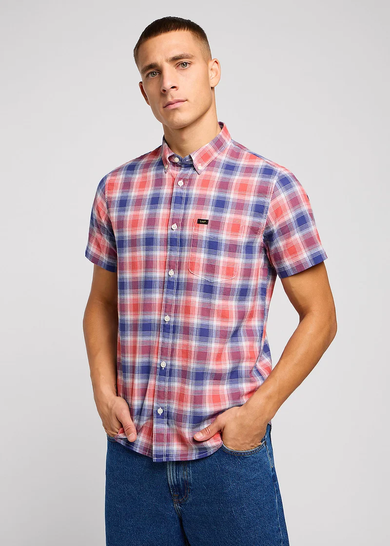 Lee Short Sleeve Button Down Poppy - 112349962