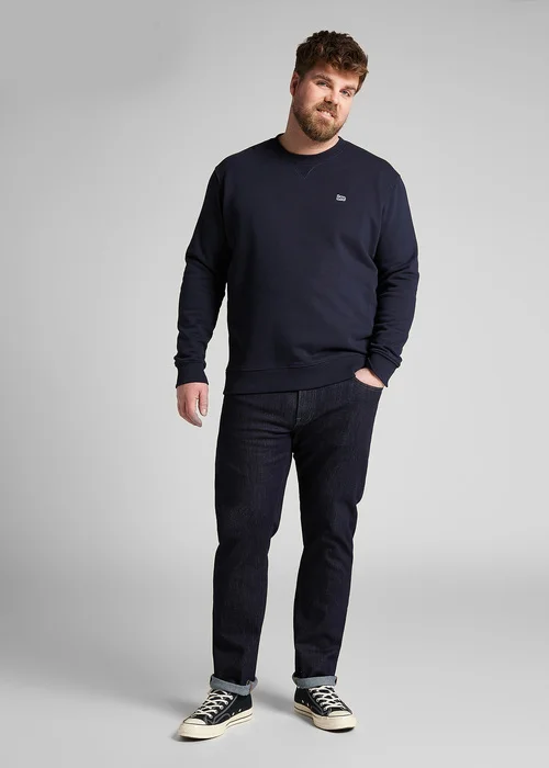 Lee Plain Crew Sweatshirt Midnight Navy
