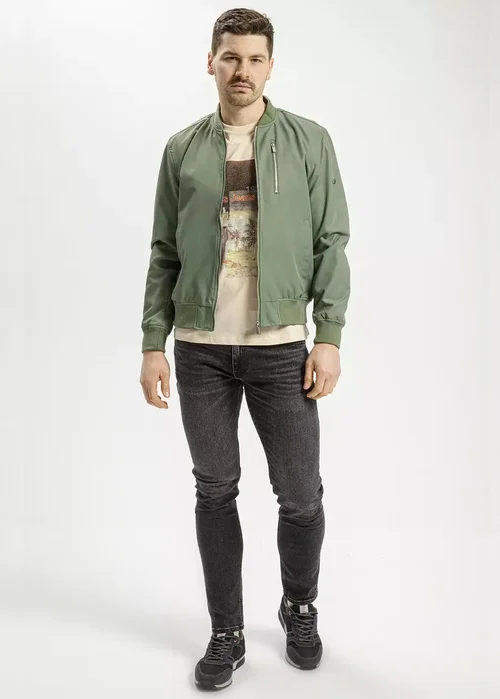 Cross Jeans Bomber Jacket Green - 40274-002