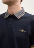 Tom Tailor Piqu Polo Shirt With Stretch Sky Captain Blue