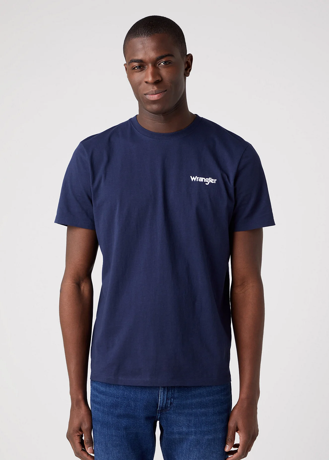 Wrangler 2 Pack Sign Off Tee Real Navywhite