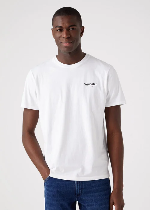 Wrangler 2 Pack Sign Off Tee Real Navywhite