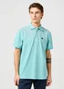 Wrangler Refined Polo Shirt Teal - 112362834