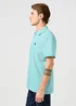 Wrangler Refined Polo Shirt Teal - 112362834