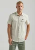 Wrangler Mixed Material Shirt Pelican - 112333369