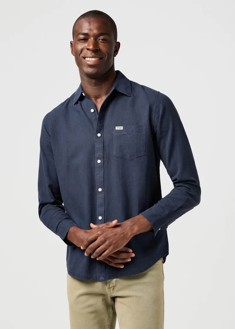 Wrangler One Pocket Shirt Dark Navy