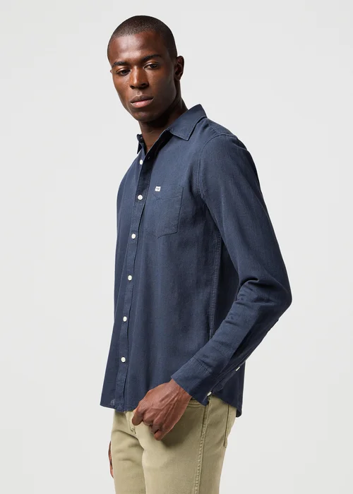 Wrangler One Pocket Shirt Dark Navy