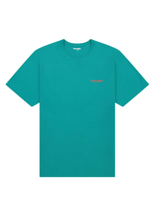 Wrangler Small Logo Tee Porcelain Green