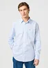 Wrangler One Pocket Shirt Blue Oxford - 112362554