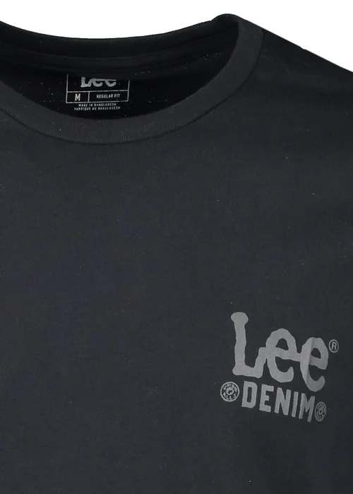 Lee Subtle Logo Tee Unionall Black - 112365455