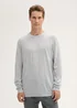 Tom Tailor Knitted Jumper In Merino Wool Ordinary Grey Melange