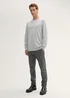 Tom Tailor Knitted Jumper In Merino Wool Ordinary Grey Melange