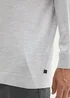 Tom Tailor Knitted Jumper In Merino Wool Ordinary Grey Melange