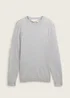 Tom Tailor Knitted Jumper In Merino Wool Ordinary Grey Melange - 1044463-30193