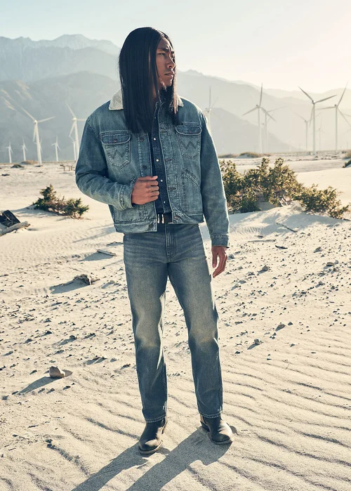 Wrangler 124mj Sherpa Jacket Sage Wash