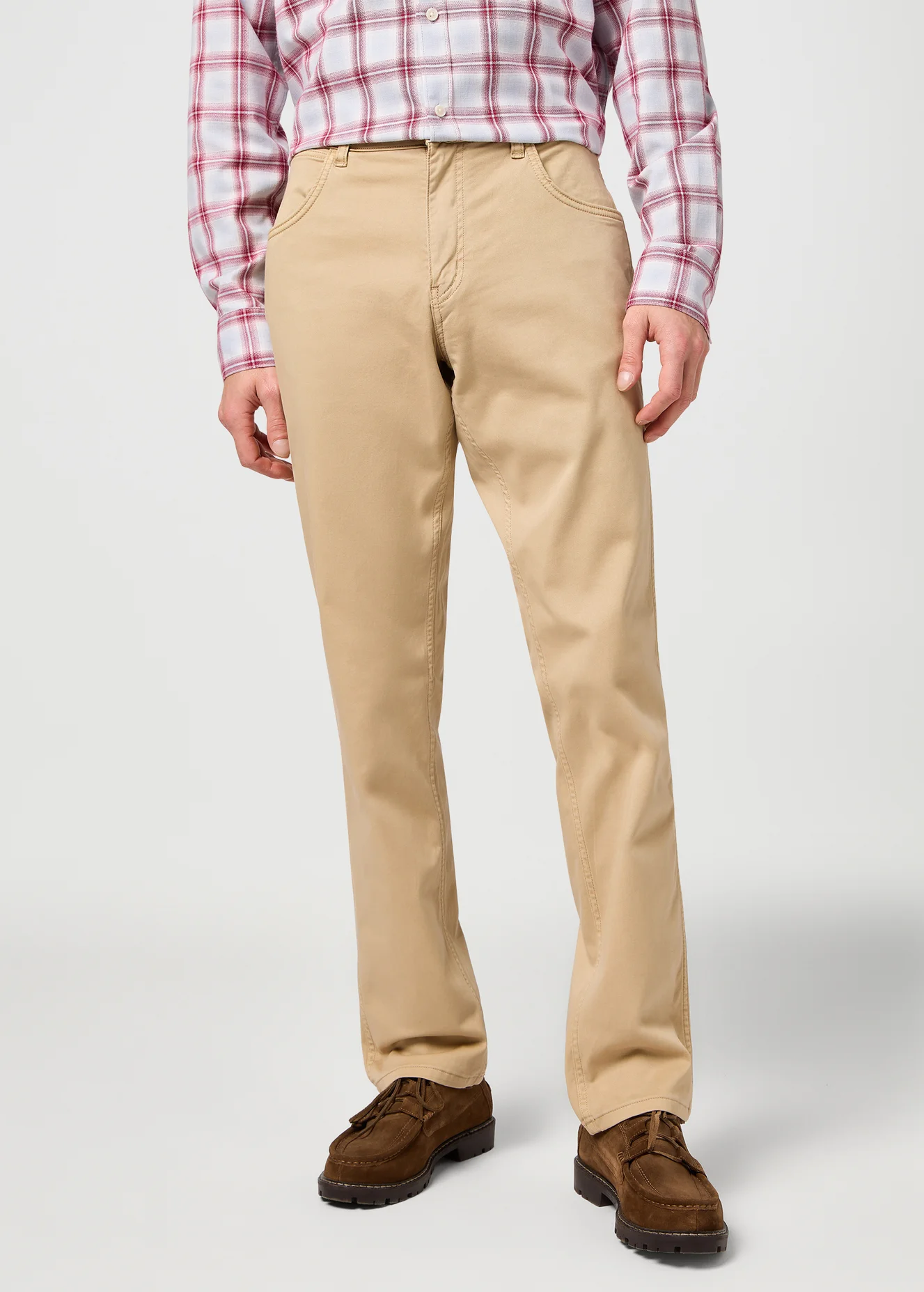 Wrangler Greensboro Non Denim Plaza Taupe