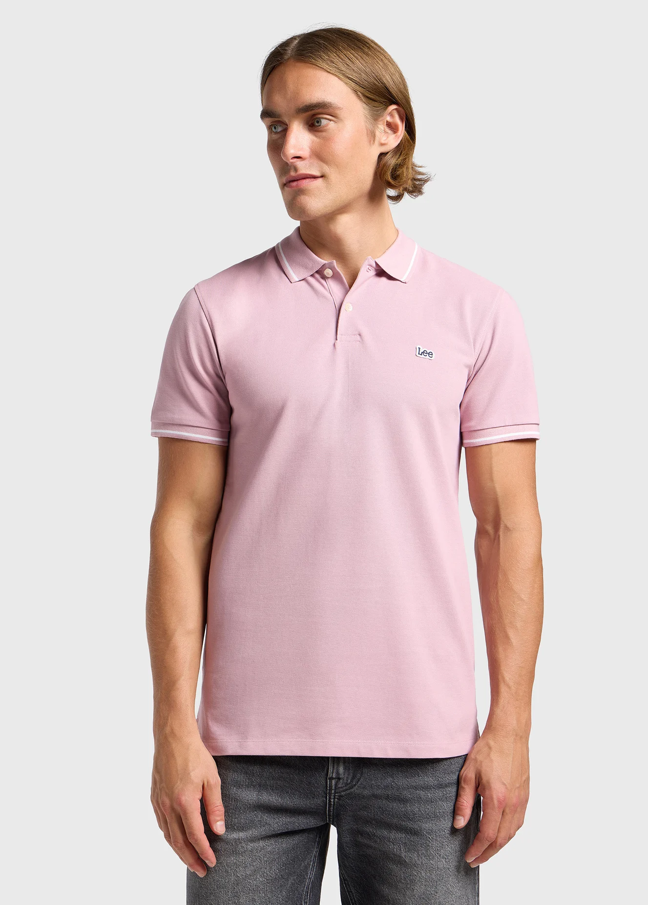 Lee Pique Polo Soft Mauve - 112363856