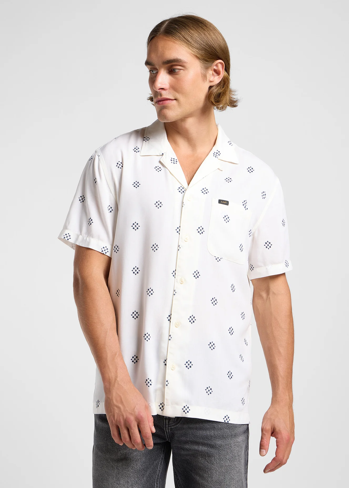 Lee Resort Shirt Ecru - 112364141