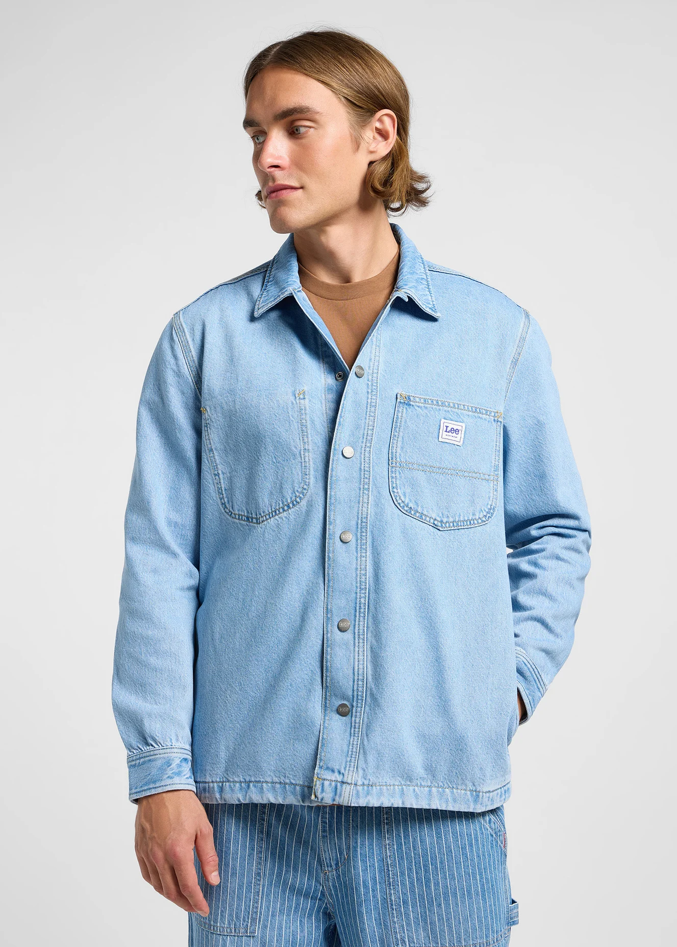 Lee Relaxed Workwear Overshirt Skyline Wash