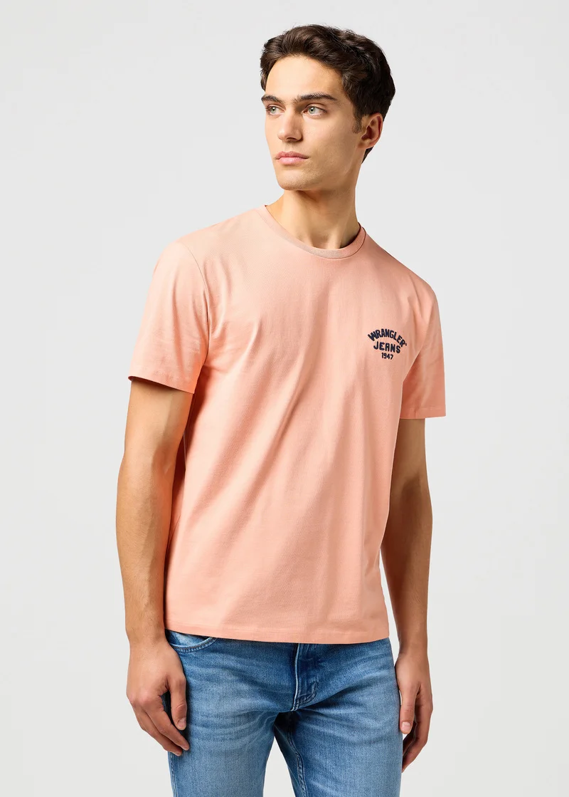 Wrangler Small Logo Tee Shrimp