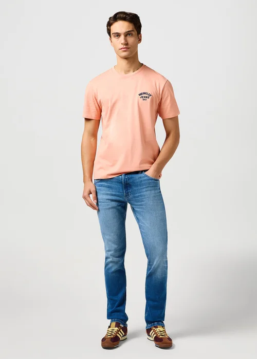 Wrangler Small Logo Tee Shrimp