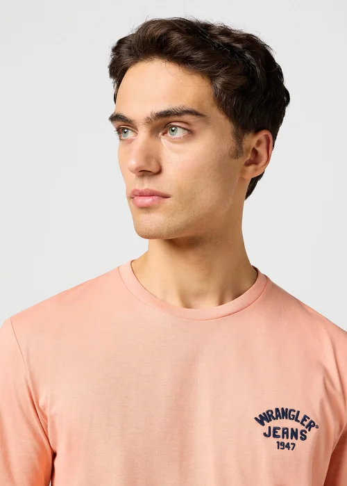 Wrangler Small Logo Tee Shrimp