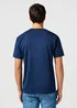 Wrangler Small Logo Tee Navy - 112362812