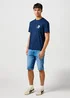 Wrangler Small Logo Tee Navy