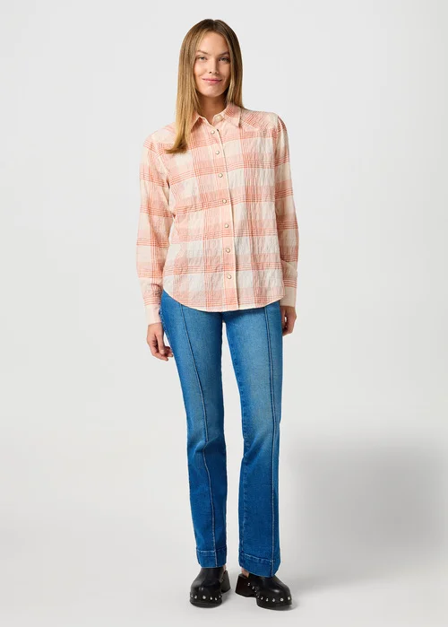 Wrangler Clean Western Shirt Vintrage White Check