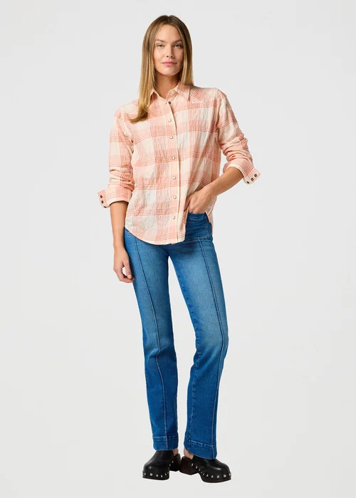 Wrangler Clean Western Shirt Vintrage White Check