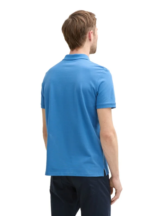 Tom Tailor Basic Polo With Contrast Sapphire Blue