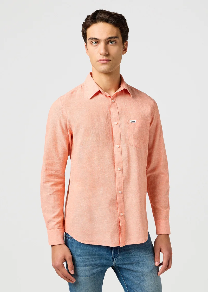 Wrangler One Pocket Shirt Flamingo