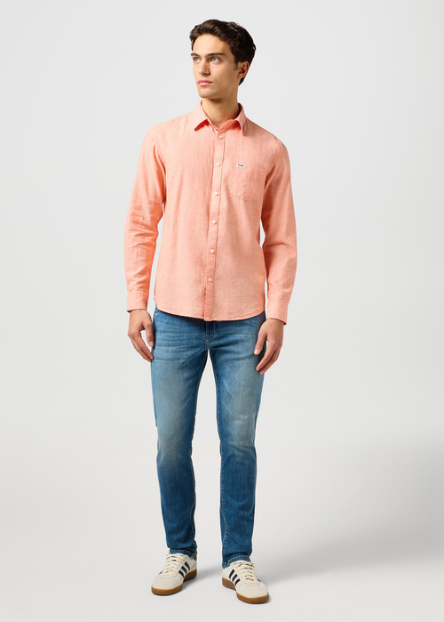 Wrangler One Pocket Shirt Flamingo - 112362752