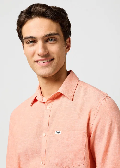 Wrangler One Pocket Shirt Flamingo
