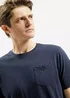 Cross Jeans Basic One Pocket Tee Nav 001