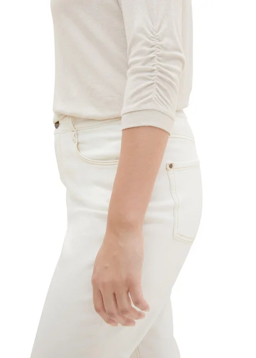 Tom Tailor Plus 34 Sleeved Shirt Clouds Grey Melange