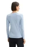 Tom Tailor Long Sleeved Shirt With Boat Neckline Kentucky Blue