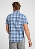 Lee Short Sleeve Western Shirt Orion Ombre Check