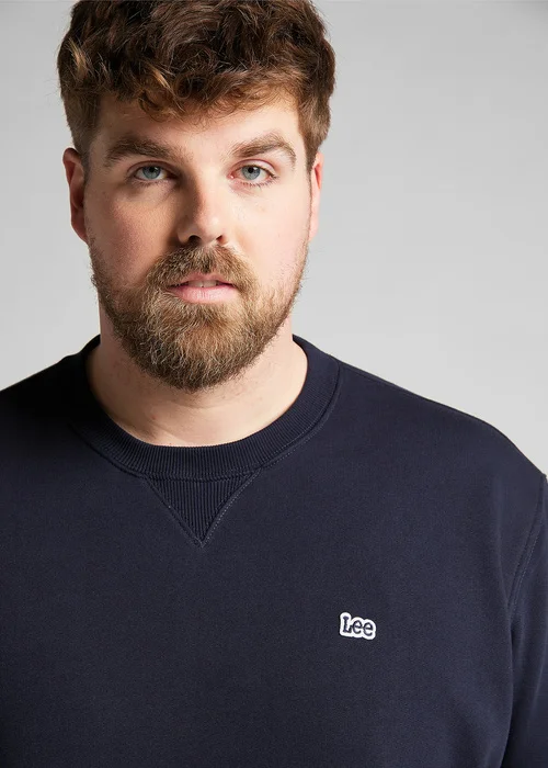 Lee Plain Crew Sweatshirt Midnight Navy