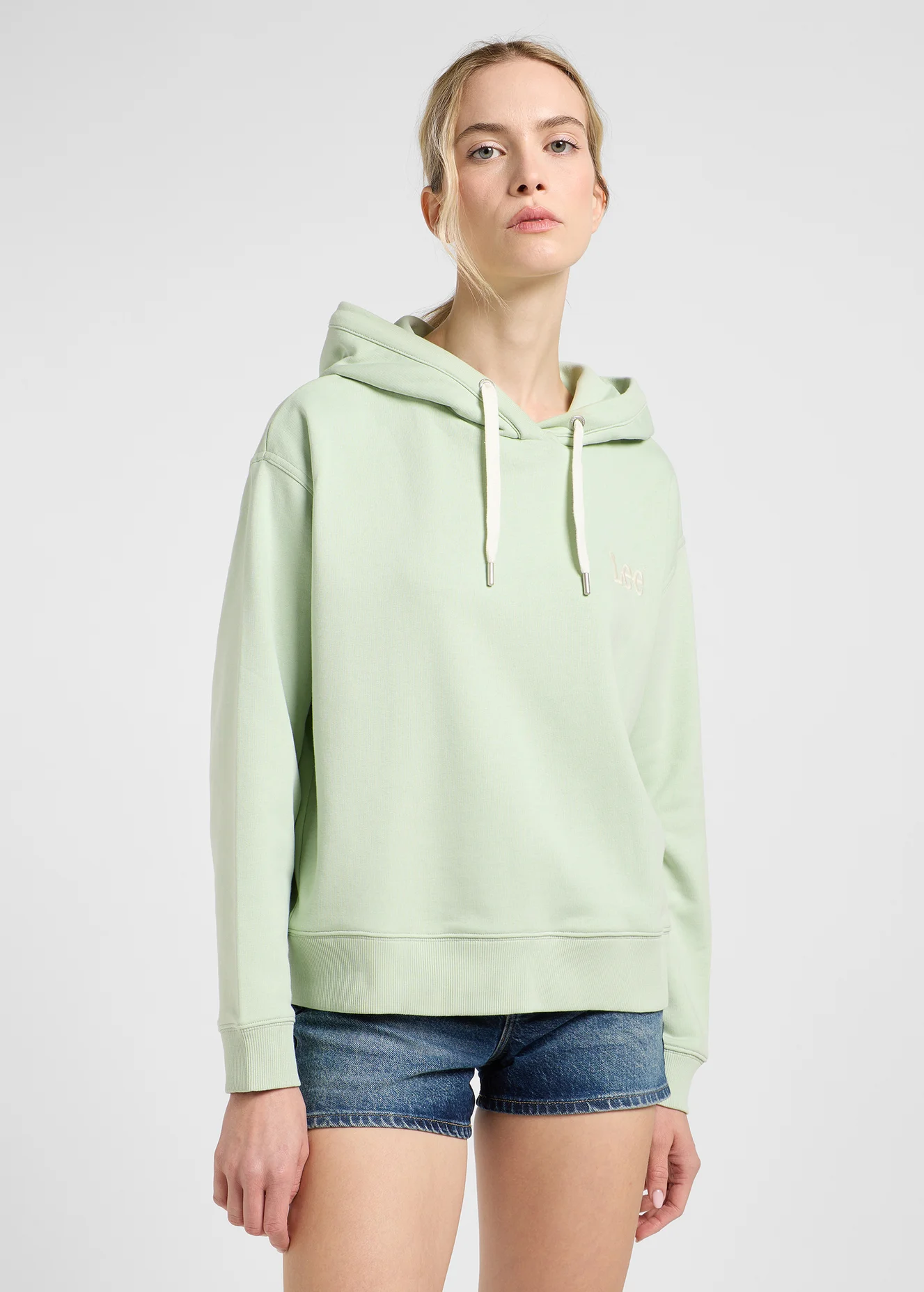 Lee Essential Hoodie Soft Sage