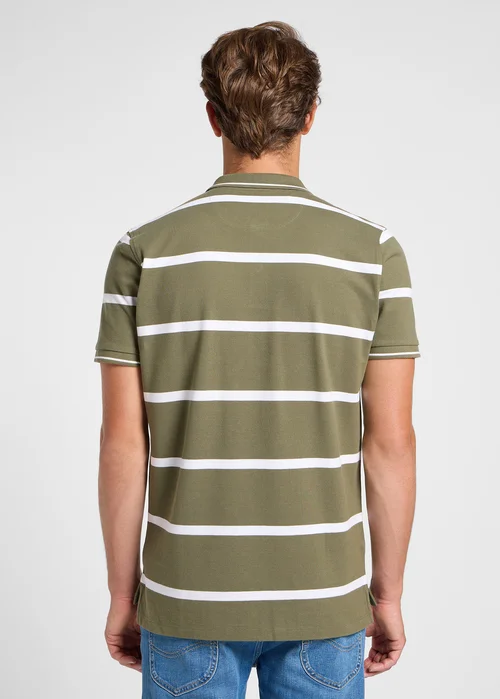 Lee Pique Polo Mercantile Stripe Green